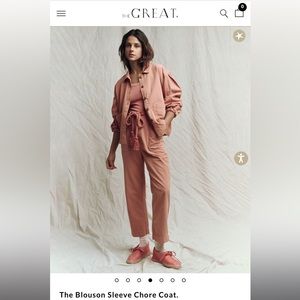 The Great - Blouson Sleeve Chore Coat - New with Tags